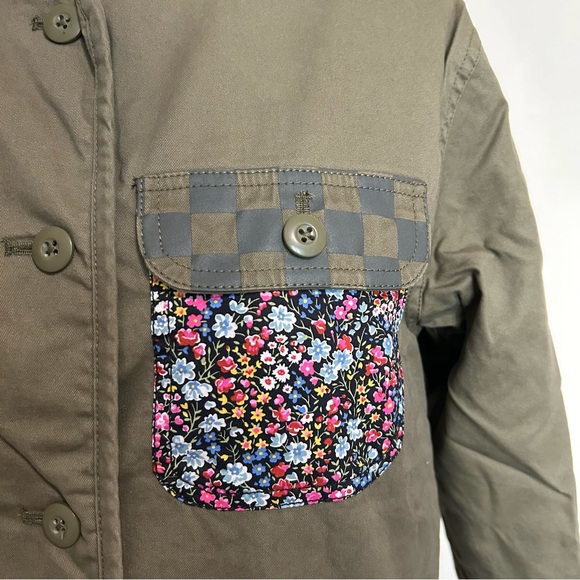 Vans X Liberty of London Olive Patchwork Jacket, XS - Picture 6 of 15